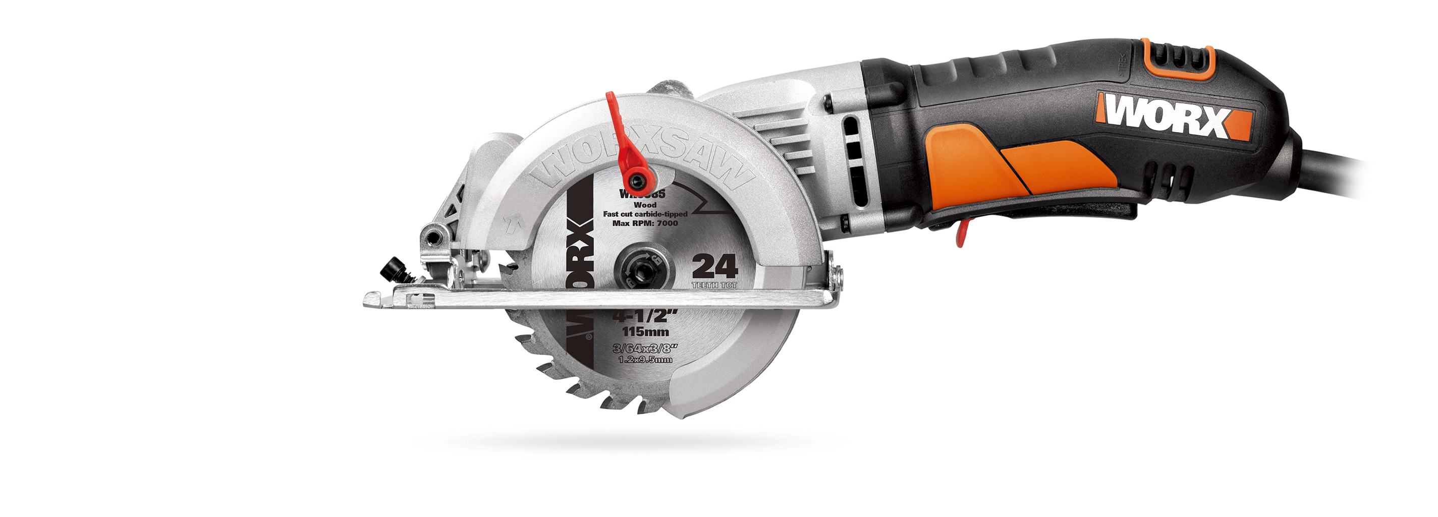 New WORXSAW Compact Circular Saw Cuts 2x4 s in a Single Pass